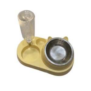 Bát Ăn Chống Gù Hình Tai Mèo Kèm Bình Nước