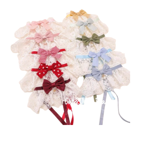 Yếm Đeo Cổ Ren Chó Mèo - Nhiều Mẫu