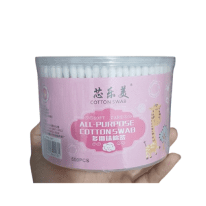 Hộp 500 Tăm Bông Cán Gỗ Cho Thú Cưng