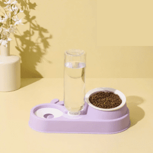 Bát Ăn Chống Gù Hình Thỏ Kèm Bình Nước