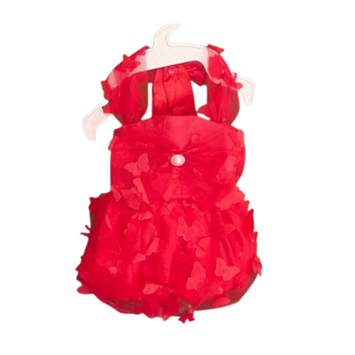 Váy Bướm Xinh Đỏ Cho Thú Cưng