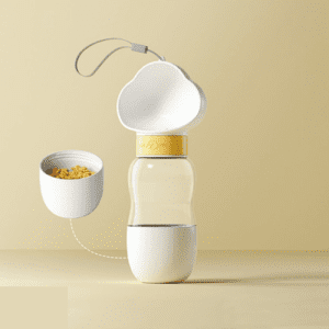 Bình Ăn Uống Du Lịch Cao Cấp 2in1 Hình Mây Cho Chó Mèo