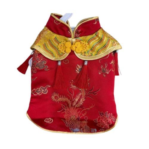 Áo Kim Chi Ngọc Diệp Đỏ Cho Thú Cưng