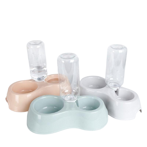 Bát Ăn Đôi Kèm Bình Nước Cho Thú Cưng