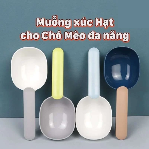 Muỗng Xúc Hạt Cho Chó Mèo Đa Năng