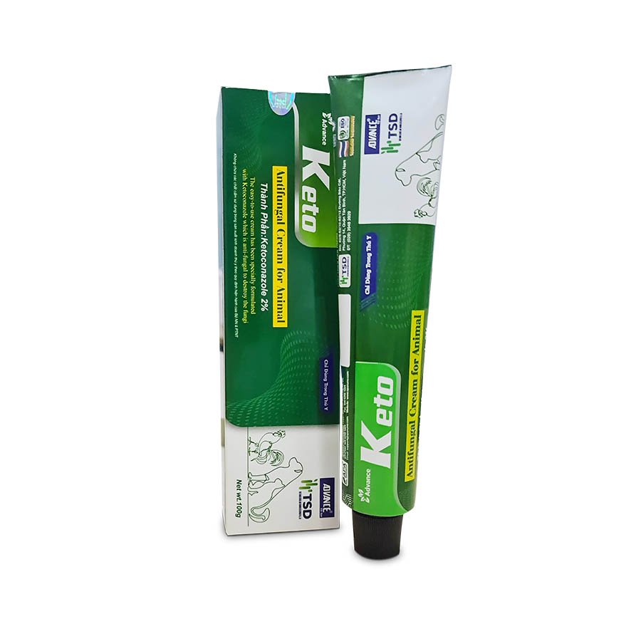 Thuốc Bôi Ngoài Da Trị Nấm Cho Chó Mèo Gà Advance Keto 25G