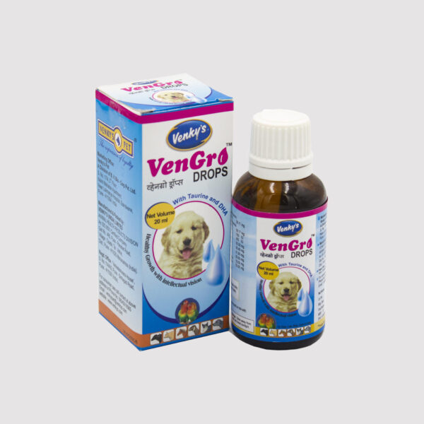 Venky's VENGRO Drops 20ml- Tăng Hệ Miễn Dịch Cho Chó, Mèo Con