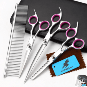 Bộ 3 Kéo Tỉa Lông Chó Mèo (Có Hộp Đựng)