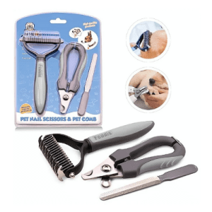 Bộ 3 Sản Phẩm Kềm Dũa Và Lược Gỡ Rối Cho Chó Mèo