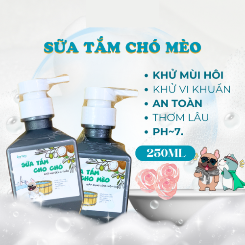 Sữa Tắm Chó Mèo Ecopets Khử Mùi Hôi Cho Chó Hiệu Quả
