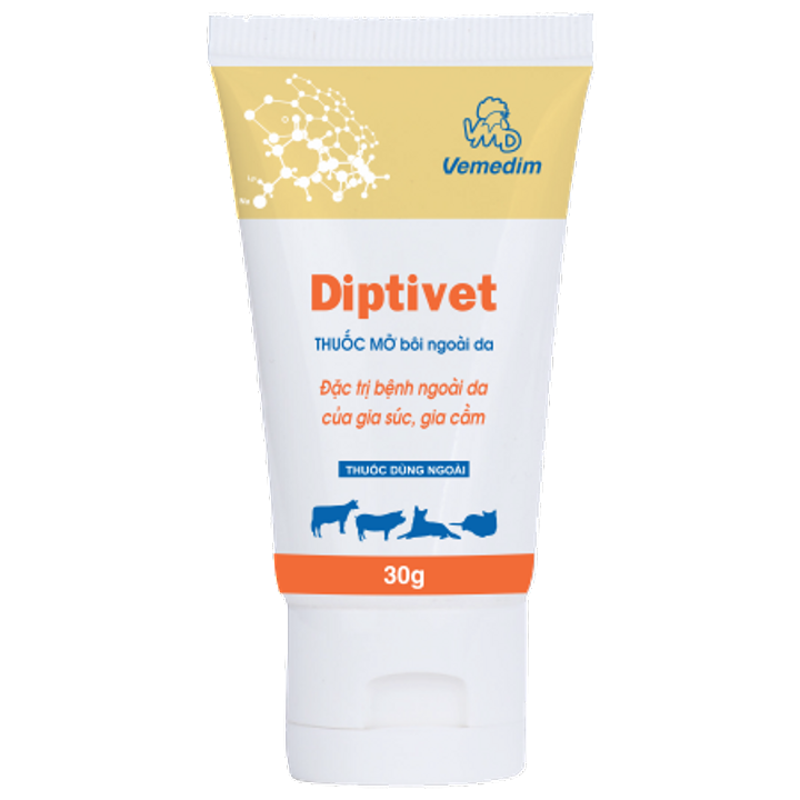 Thuốc Mỡ Bôi Viêm Da DIPTIVET VN 30g