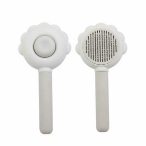 Lược Chải Lông Có Nút Bấm Cho Thú Cưng Hình Bông Hoa