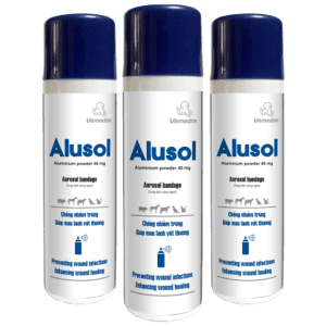 Vemedim Alusol - Xịt Sát Trùng Vết Thương, Giúp Mau Lành Vết Thương Cho Chó Mèo - 150ml