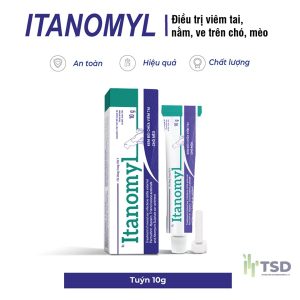 Itanomyl - Nhỏ Tai Điều Trị Viêm Tai, Nấm, Ve Cho Chó Mèo 10G