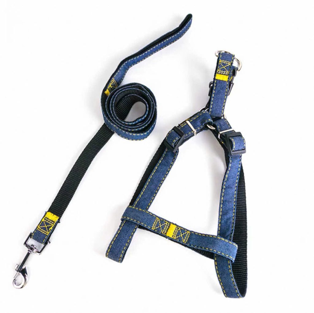 Dây Dắt Yếm Jean Cho Thú Cưng