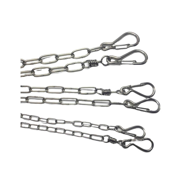 Dây Xích Inox Oval 2 Đầu Móc Cho Chó Mèo