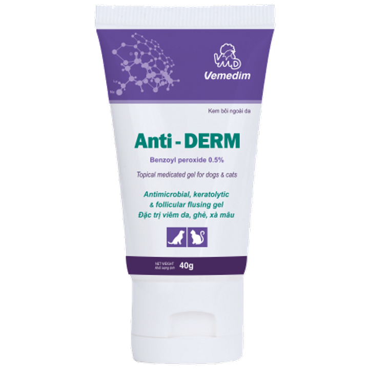 Vemedim Anti DERM - Đặc Trị Viêm Da, Ghẻ, Xà Mâu Cho Chó, Mèo