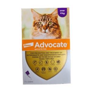 Nhỏ Gáy Advocate Cho Mèo Phòng Và Trị Giun Sán, Ve, Rận, Bọ Chét - Tuýp Lẻ >4KG