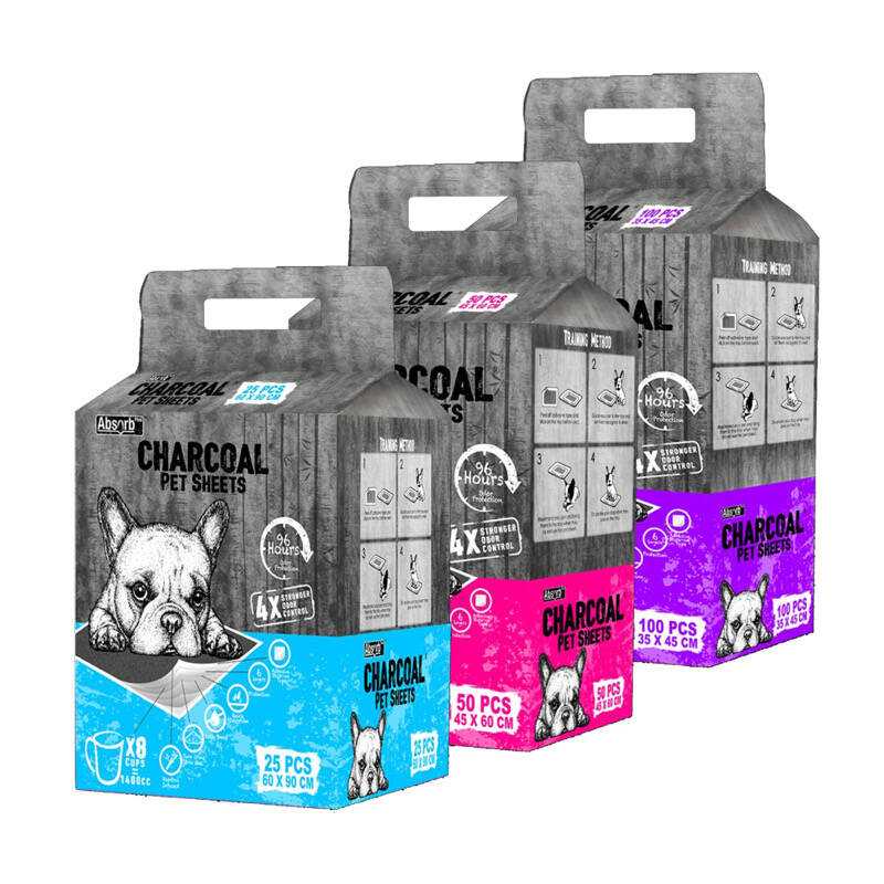 Tã Lót Chuồng Chó Mèo Absorb Plus Than Hoạt Tính 96h Của Mỹ - Miếng Lẻ