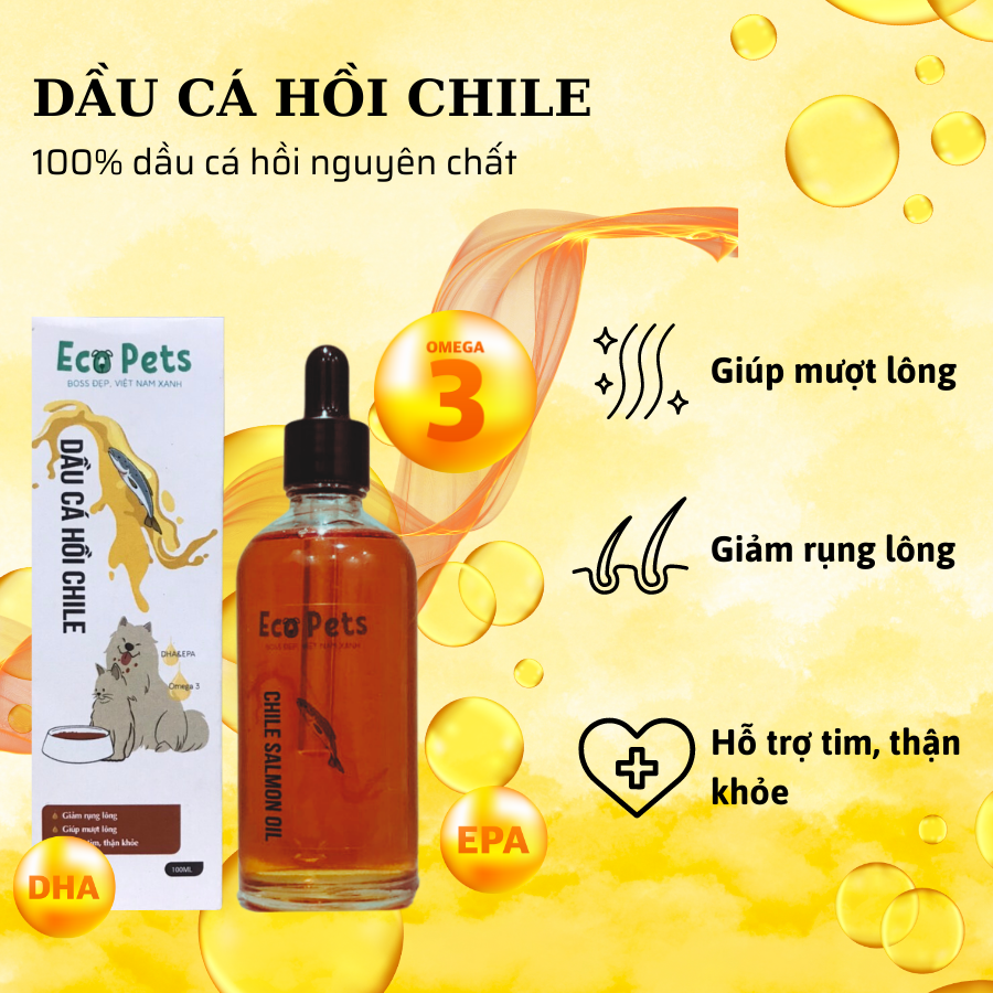 Dầu Cá Hồi Chile Ecopets