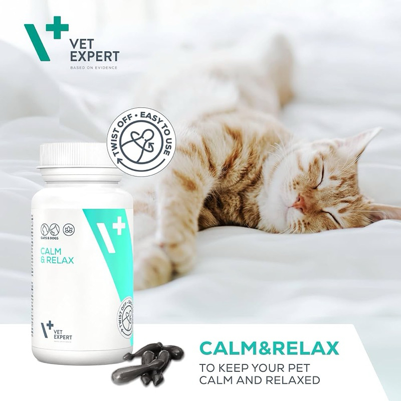 Viên Nhai Làm Giảm Căng Thẳng Và Lo Âu Ở Chó Mèo - Vet Expert Calm & Relax - Viên Lẻ