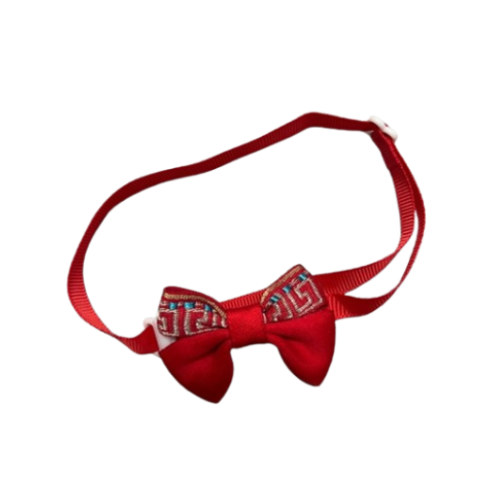 Nơ Đeo Cổ Cho Chó Mèo Hoạ Tiết Tết