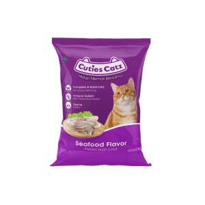 Thức ăn hạt cho mèo Cuties Catz Seafood Flavor 1kg - Vị Hải Sản