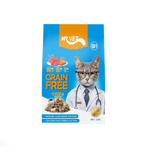 Thức ăn hạt cho mèo Mr Vet G1 Grain Free Tuna - Cá ngừ 1kg