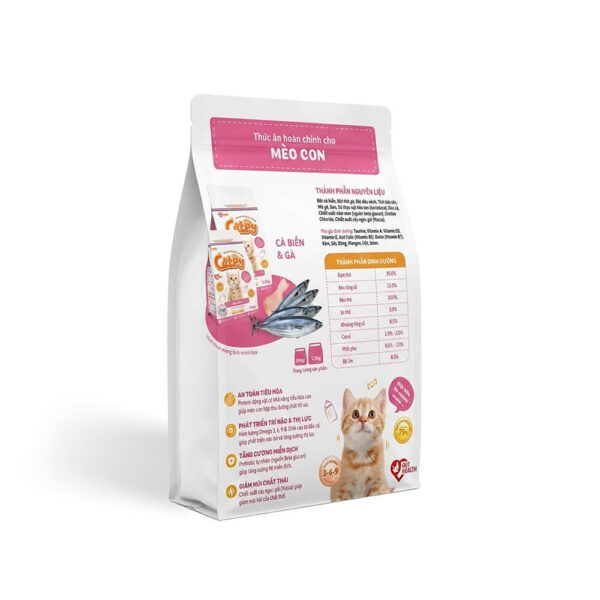 Hạt Catpy Kitten 500g - Hạt Không Ngũ Cốc Vị Cá Biển & Gà Cho Mèo Con