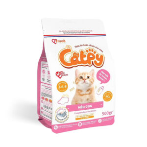 Hạt Catpy Kitten 500g - Hạt Không Ngũ Cốc Vị Cá Biển & Gà Cho Mèo Con
