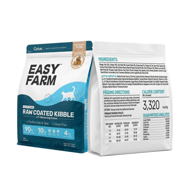 Hạt Cature Easy Farm Cá Biển 1.5kg - Hạt Trộn Thịt Sấy Cho Mèo