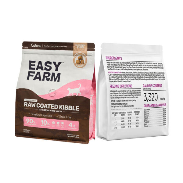 Hạt Cature Easy Farm Vị Gà 1.5kg - Hạt Trộn Thịt Sấy Cho Mèo