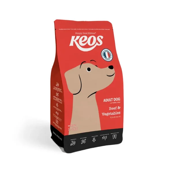 Hạt Keos cho chó trưởng thành vị Bò & Rau củ 1.5kg
