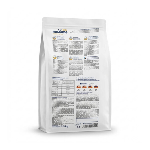 Thức Ăn Cao Cấp Cho Chó Maxime Elite Vị Cá Hồi 1.5kg