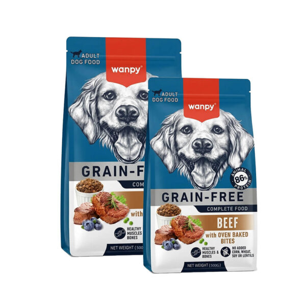 Hạt Wanpy Grain-Free Beef 500g - Hạt Không Ngũ Cốc Vị Bò Cho Chó