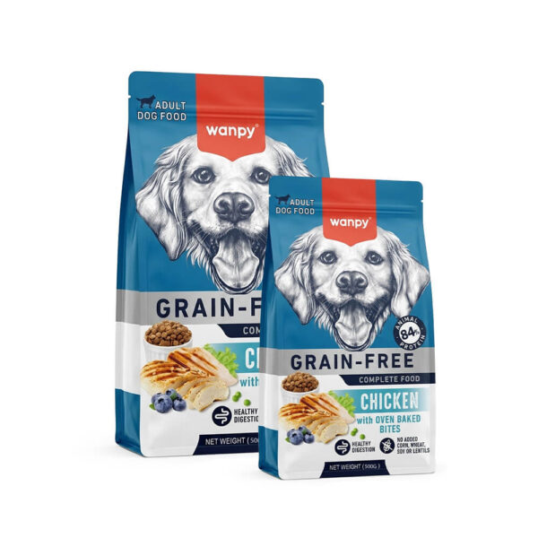 Hạt Wanpy Grain-Free Chicken 500g - Hạt Không Ngũ Cốc Vị Gà Cho Chó