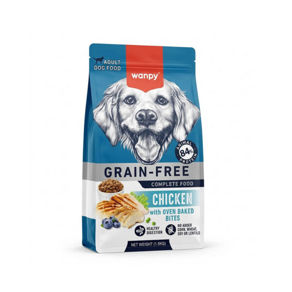Hạt Wanpy Grain-Free Chicken 500g - Hạt Không Ngũ Cốc Vị Gà Cho Chó