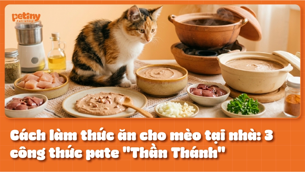 Cách Làm Thức Ăn Cho Mèo Tại Nhà: 3 Công Thức Pate "Thần Thánh" Giàu Dinh Dưỡng
