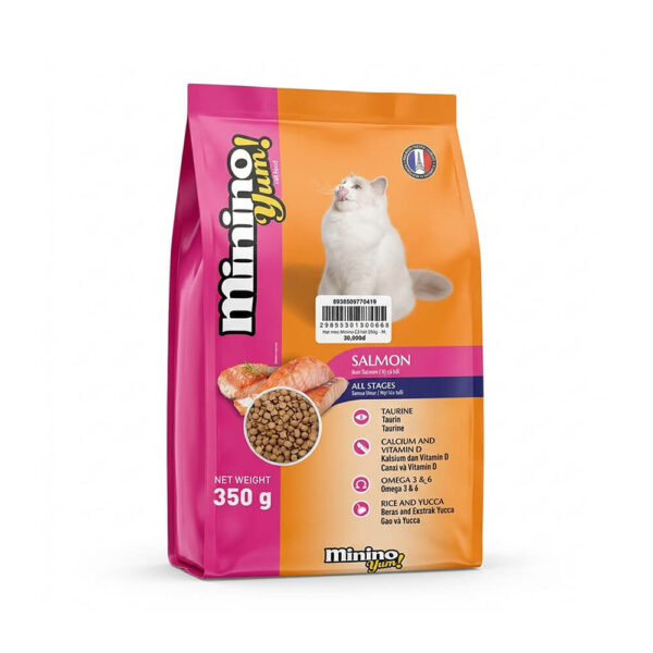 hat-cho-meo-minino-yum-vi-ca-hoi-350g Hạt Minino Cá Hồi Yum - Thức Ăn Cho Mèo Mọi Lứa Tuổi Chính Hãng