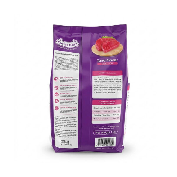 Hạt Cuties Catz Adult Tuna Flavor 1kg - Hạt Cho Mèo Vị Cá Ngừ