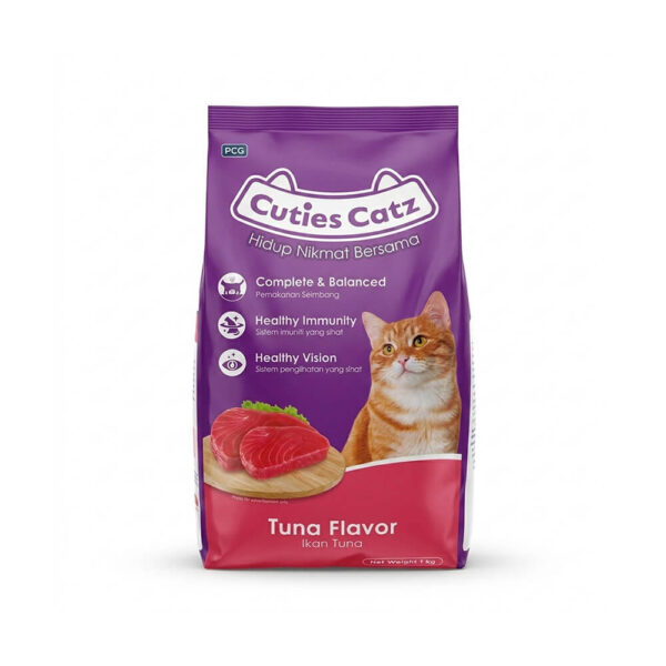 Hạt Cuties Catz Adult Tuna Flavor 1kg - Hạt Cho Mèo Vị Cá Ngừ