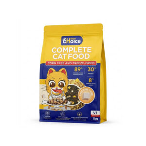 Hạt Happy Choice Chicken Cube 1kg V1 - Hạt Trộn Thịt Sấy Cho Mèo