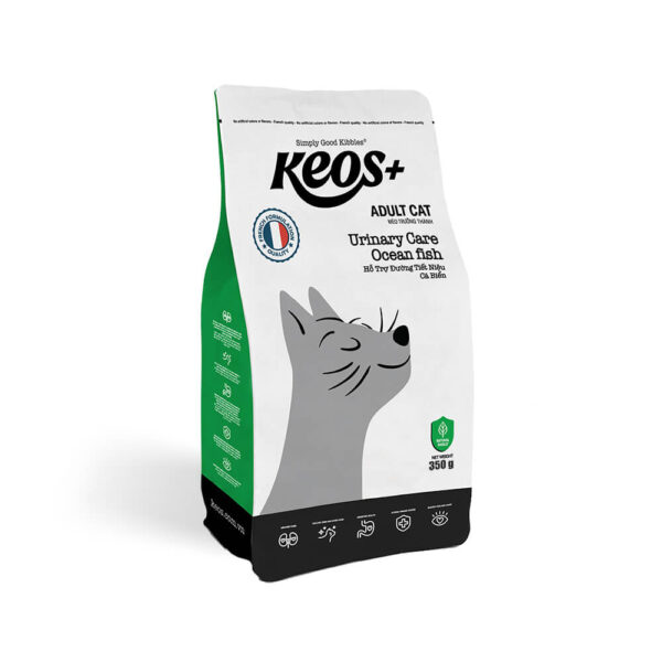 Hạt KEOS+ Urinary Care Ocean Fish 350g - Hạt Hỗ Trợ Tiết Niệu Cho Mèo