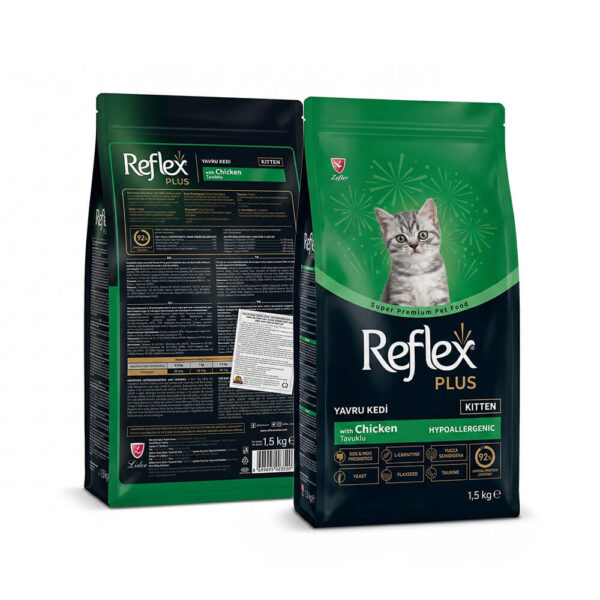 hat-meo-reflex-plus-kitten-chicken-2 Hạt Mèo Reflex Plus Kitten Chicken 1.5kg - Thức Ăn Super Premium Cho Mèo Con