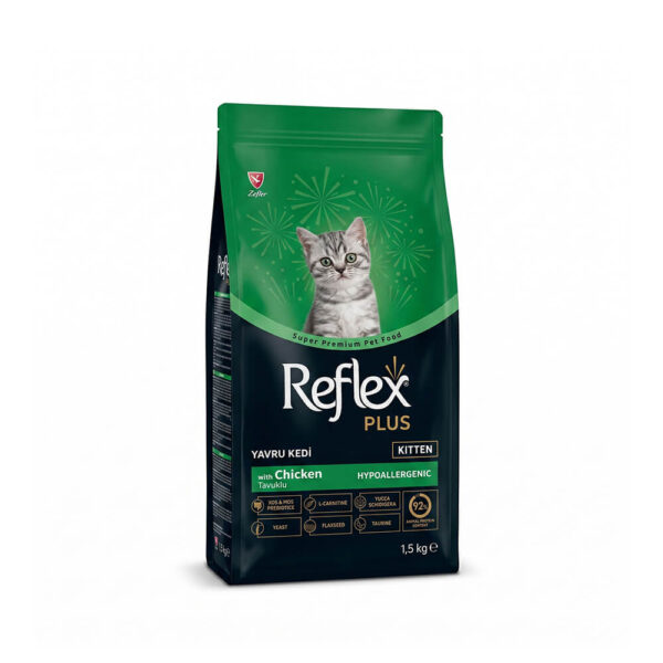 hat-meo-reflex-plus-kitten-chicken Hạt Mèo Reflex Plus Kitten Chicken 1.5kg - Thức Ăn Super Premium Cho Mèo Con