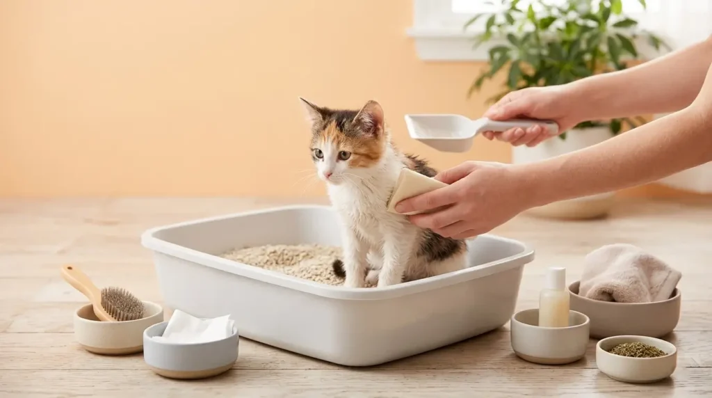Mèo sợ nước phải làm sao? 5 mẹo tắm bé nhút nhát sạch sẽ