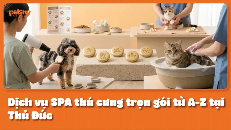 SPA thú cưng trọn gói từ A-Z tại Thủ Đức