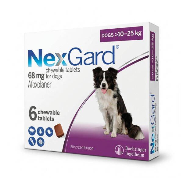vien-nhai-nexgard-tri-ve-ran-cho-cho10-25kg Viên Nhai NexGard Trị Ve, Bọ Chét Cho Chó - Chính Hãng Boehringer Ingelheim
