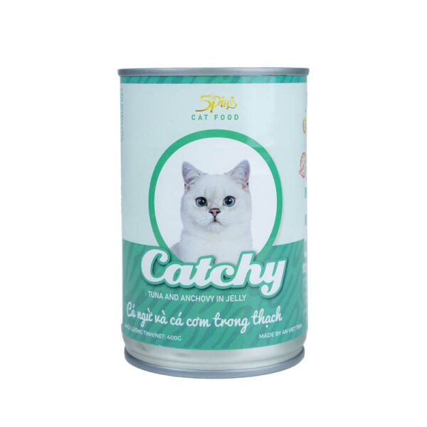 Pate-Meo-Catchy-Ca ngu&Ca com-400g Pate Mèo Catchy Lon 400g Chính Hãng - Đa Dạng Hương Vị