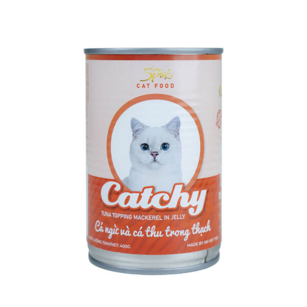Pate-Meo-Catchy-Ca ngu&Ca thu-400g Pate Mèo Catchy Lon 400g Chính Hãng - Đa Dạng Hương Vị